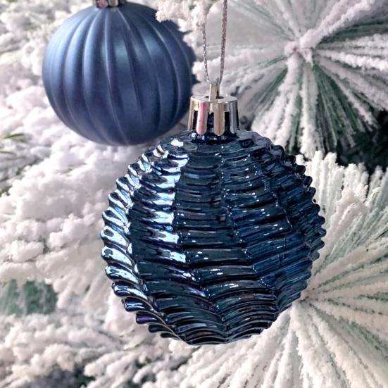 Christmas Ornaments Set Shatterproof Plastic Baubles Snowflakes Stars Hanging Ornament for Xmas Tree Holiday