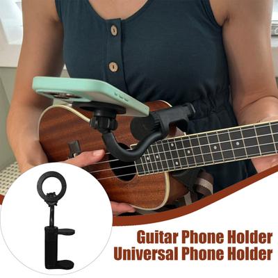Soporte magnético para guitarra con clip ajustable para teléfono inteligente de 6 a 8,8 cm de grosor.