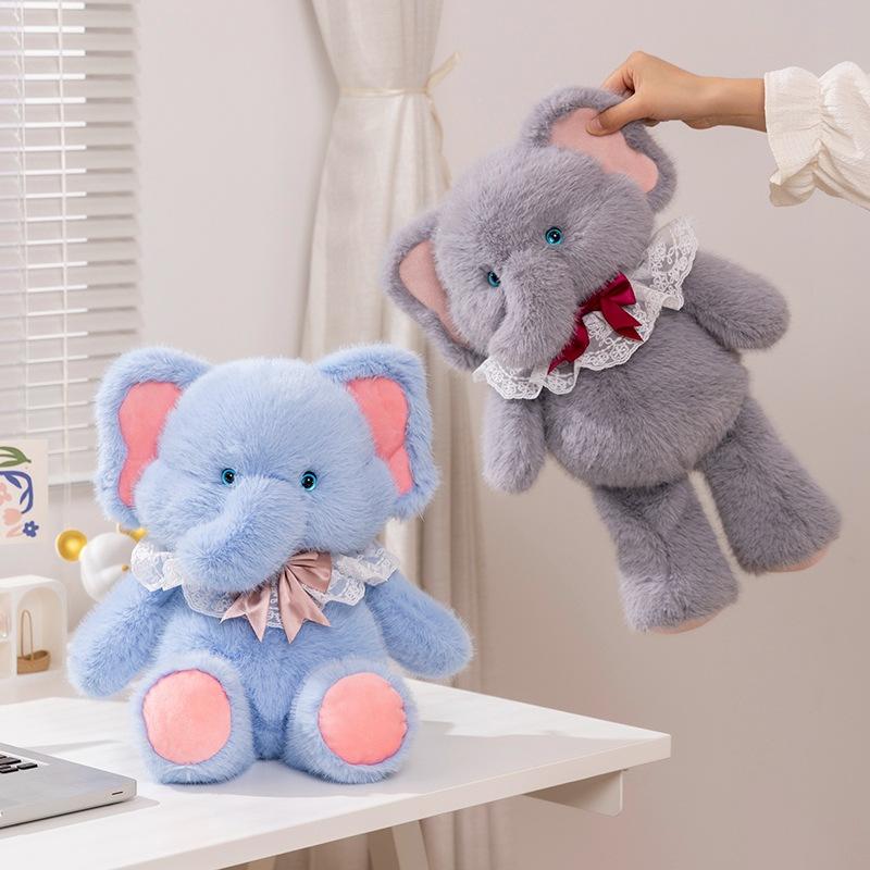 Cute Cute Baby Elephant Doll Plush Toy Elephant Doll Girl Bag Child Company Soothing Doll