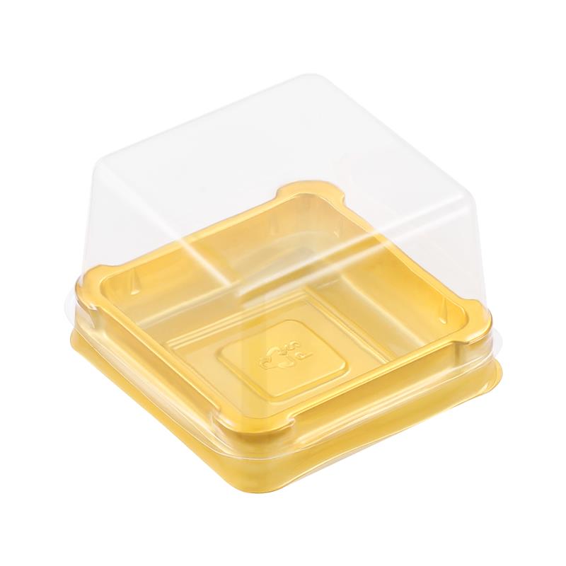 

50pcs UPKOCHPlastic Square Mini Muffin Dessert Cake Box Container Trays clear Mooncake Pastry Baking Packaging Boxes And 5.5x4.7x4cm оранжевый
