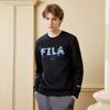 New FILA x V&A LIANMINGKUAN Sweatshirt Men's Jet Black F11M418201F-BK