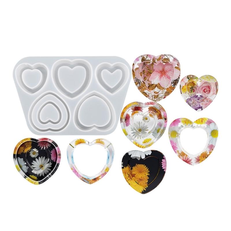 Resin Casting Shaker Mold,Epoxy Quicksand Silicone Mold,Resin Shaker Mold for Pendant Jewelry Keychain Decoration Makin