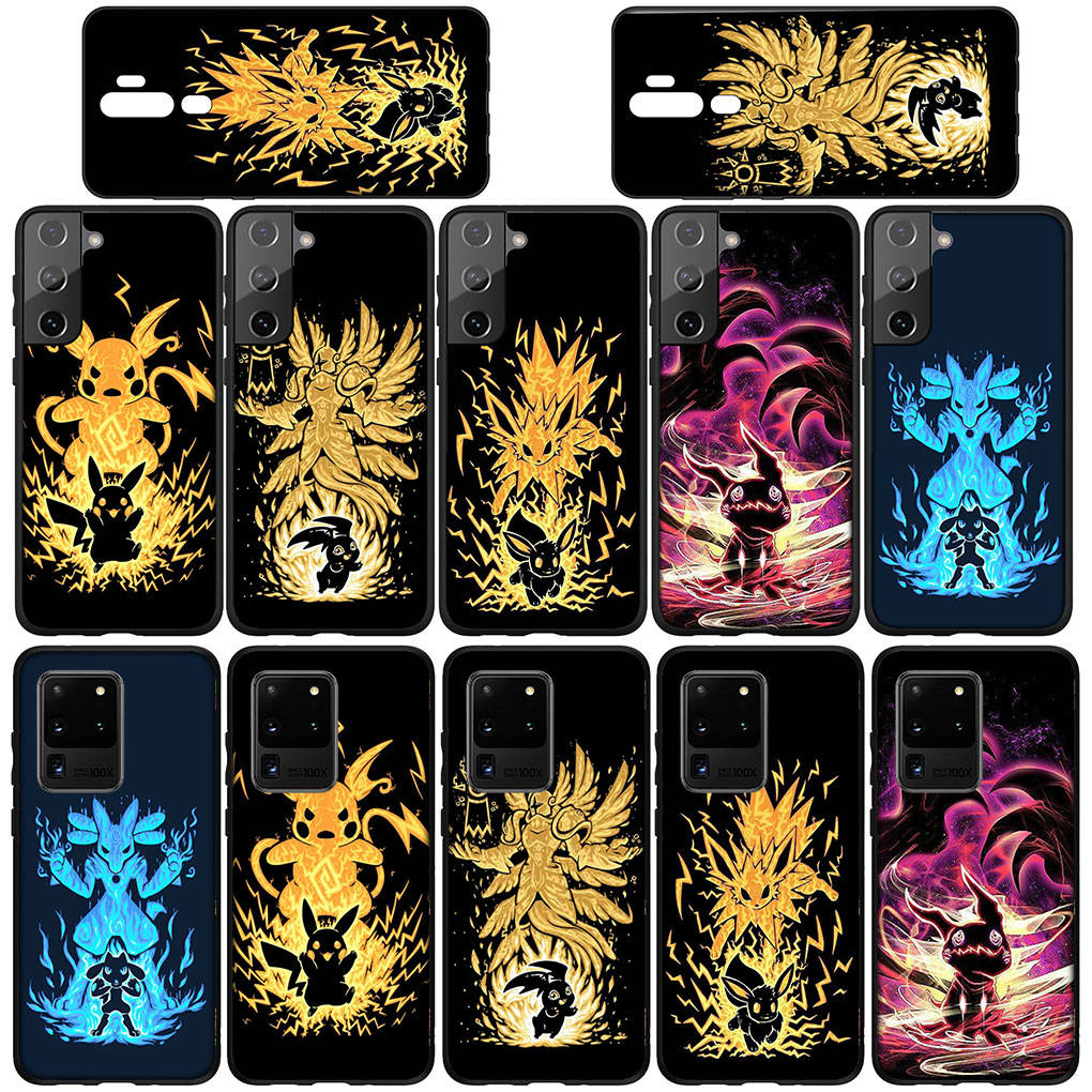 Cover for iPhone 16 15 Xiaomi Redmi Note 14 13 12 11 Pro Max X 8 9 16e Samsung Galaxy S25 S24 S23 Moto OPPO Huawei Lovely Pokemon Pikachu Phone Case