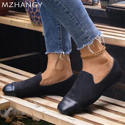 Fashion Suede Women Flats Loafers Shoes Fashion Casual Sneakers Woman 2024 Trend Autumn Dress Shoes Walking Cozy New Mujer De Zapatillas