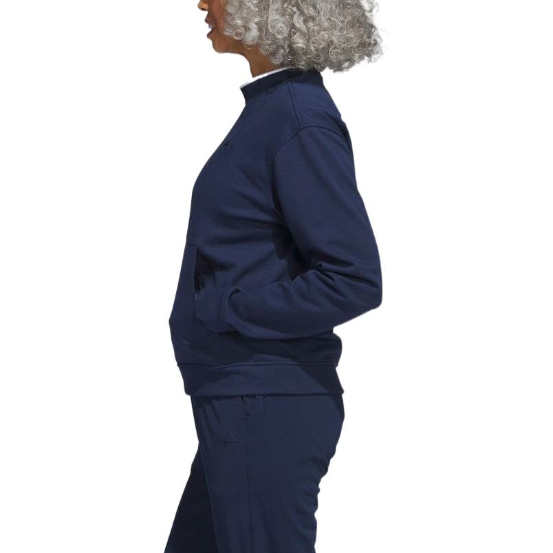 adidas Einfarbiges Sweatshirt mit Logo-Print und Rundhalsausschnitt für Damen, Sweatshirts Blau HT1274