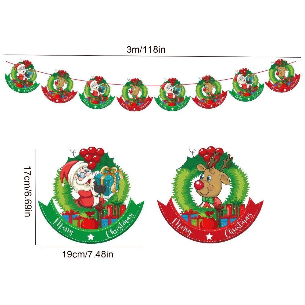 Moș Crăciun/om de zăpadă/pom de Crăciun Bannere pentru steagul din hârtie de Crăciun Banner suspendat pentru vacanță