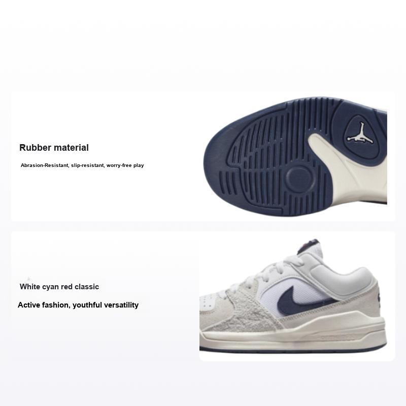 Air Jordan Stadium 90 GS Белые Полуночно-синие Детские Кроссовки Varsity-Red Sail DX4399-146 36