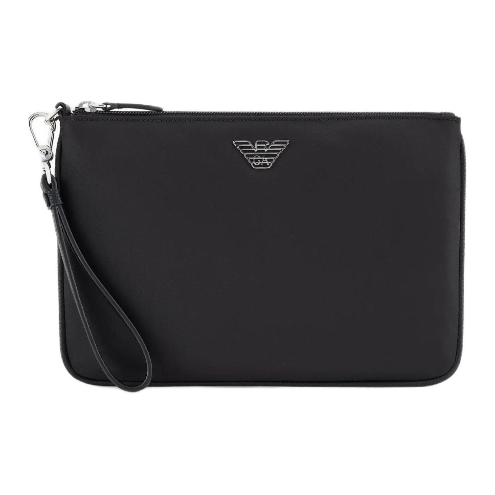 

Emporio Armani Logo Zip Closure Clutch Women clutch Black Y3H097-YWS1E-80001 Basic Set (Bag+Dust Bag)