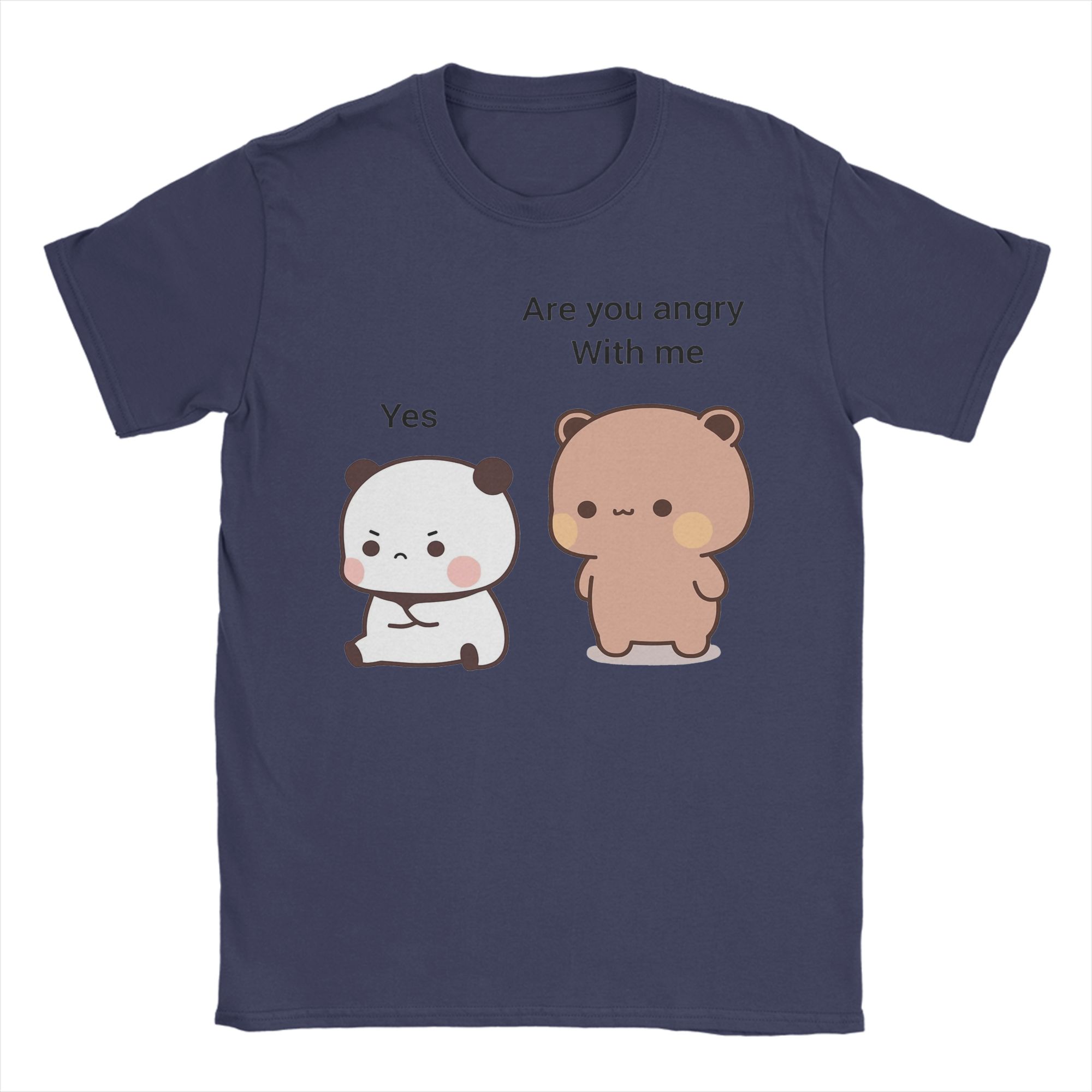 

Dudu Bubu Panda Bear T-Shirt Men Women Cute Cartoon Creative Cotton Tees Crew Neck Short Sleeve T Shirt New Arrival Clothing 4XL
