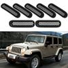 7 Stück Aufsteckbare Frontgittereinsätze Passend für Jeep JK Wrangler 2007 2015