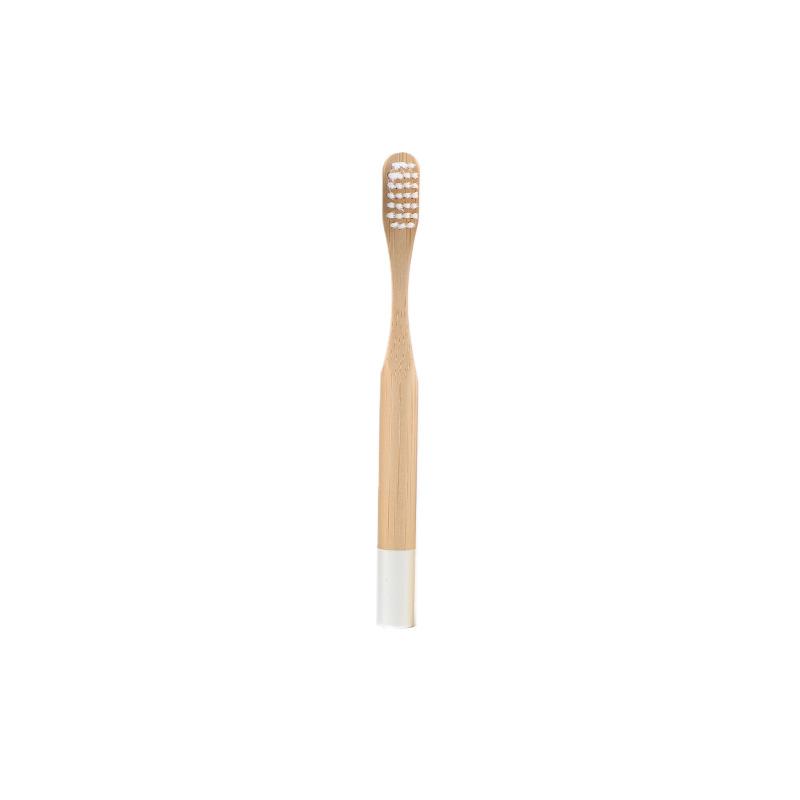 Custom Color Paint Round Handle Kids Soft Eco Degradable BPA Free Bamboo Handle Bamboo Toothbrush