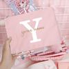 Personalized Custom Name Bridesmaid Cosmetic Bags Girls Neceser Makeup Bag Travel Toiletry Pouch Wedding Birthday Gifts for Her