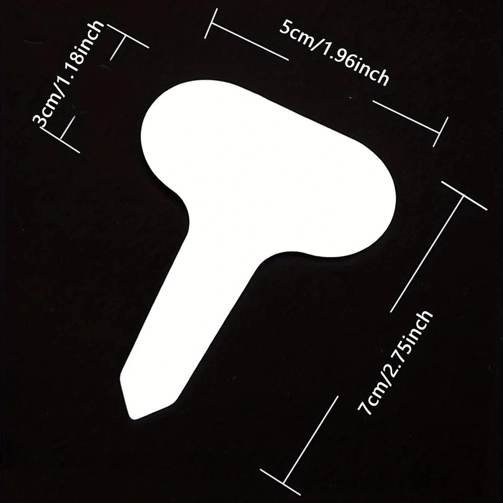 100pcs-Plastic plant labels, garden labels, hanging labels for plants, used for horticulture and organization-random color