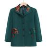 Elderly Women's Chinese Style Plus Size Turn-Down Collar Jacket - Fashionable Spring and Autumn Top for Grandma