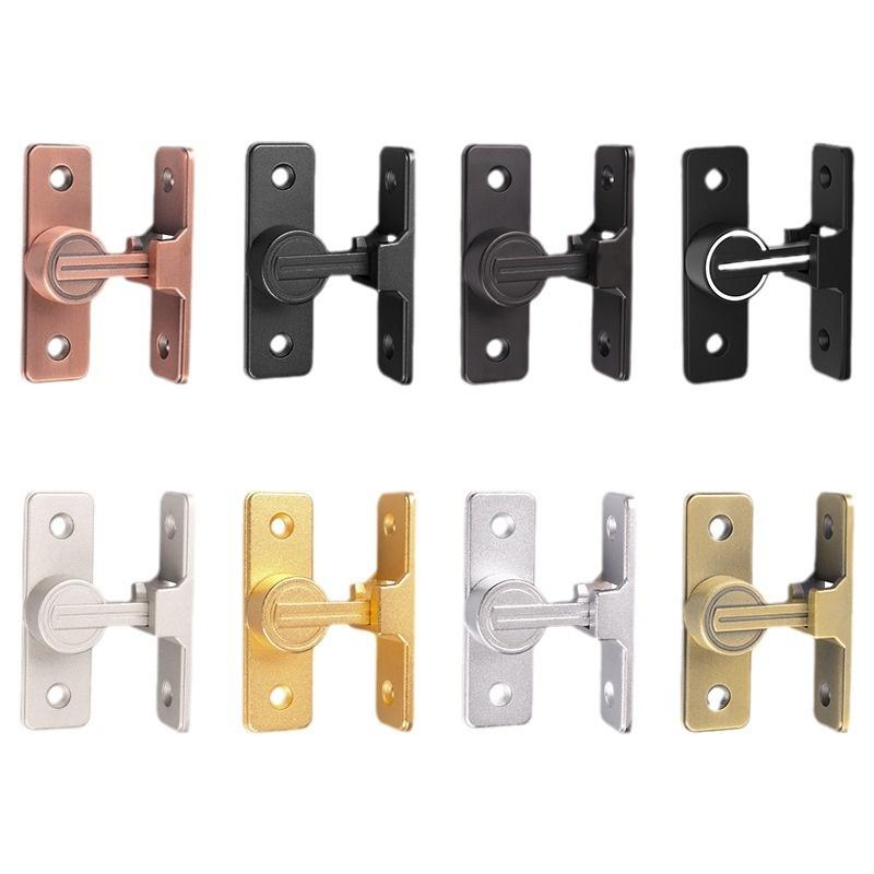 Door Lock Zinc Alloy 90 Degree Sliding Door Latch Heavy Duty Barn Gate Bolt Protect Privacy Cabinet Closet