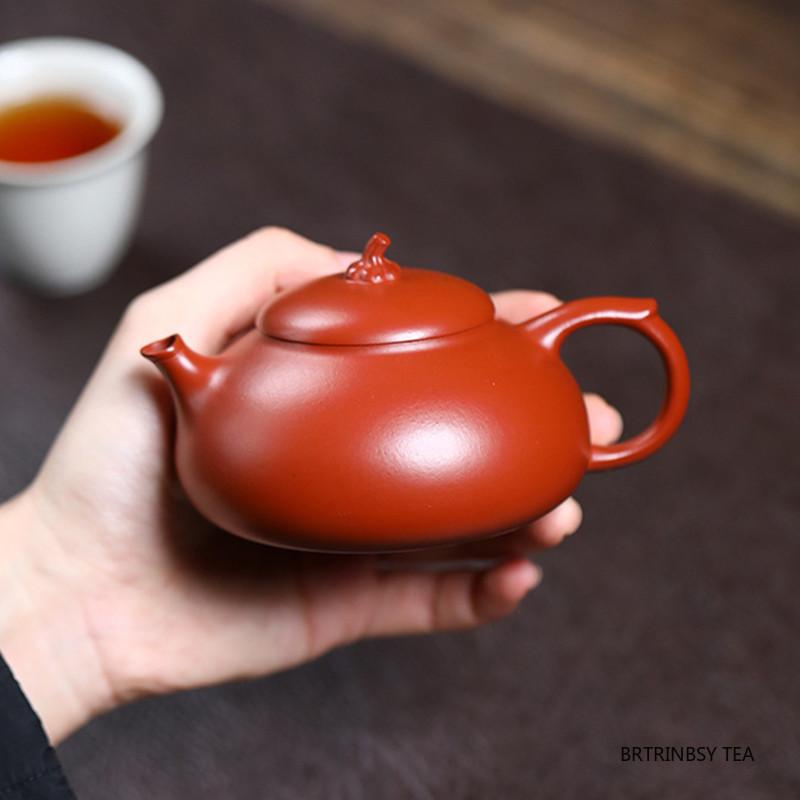 160ml Chinese Yixing Purple Clay Teapots Tradition Handmade Beauty Tea Pot Raw Ore Zhu Mud Kettle Household Zisha Tea Set