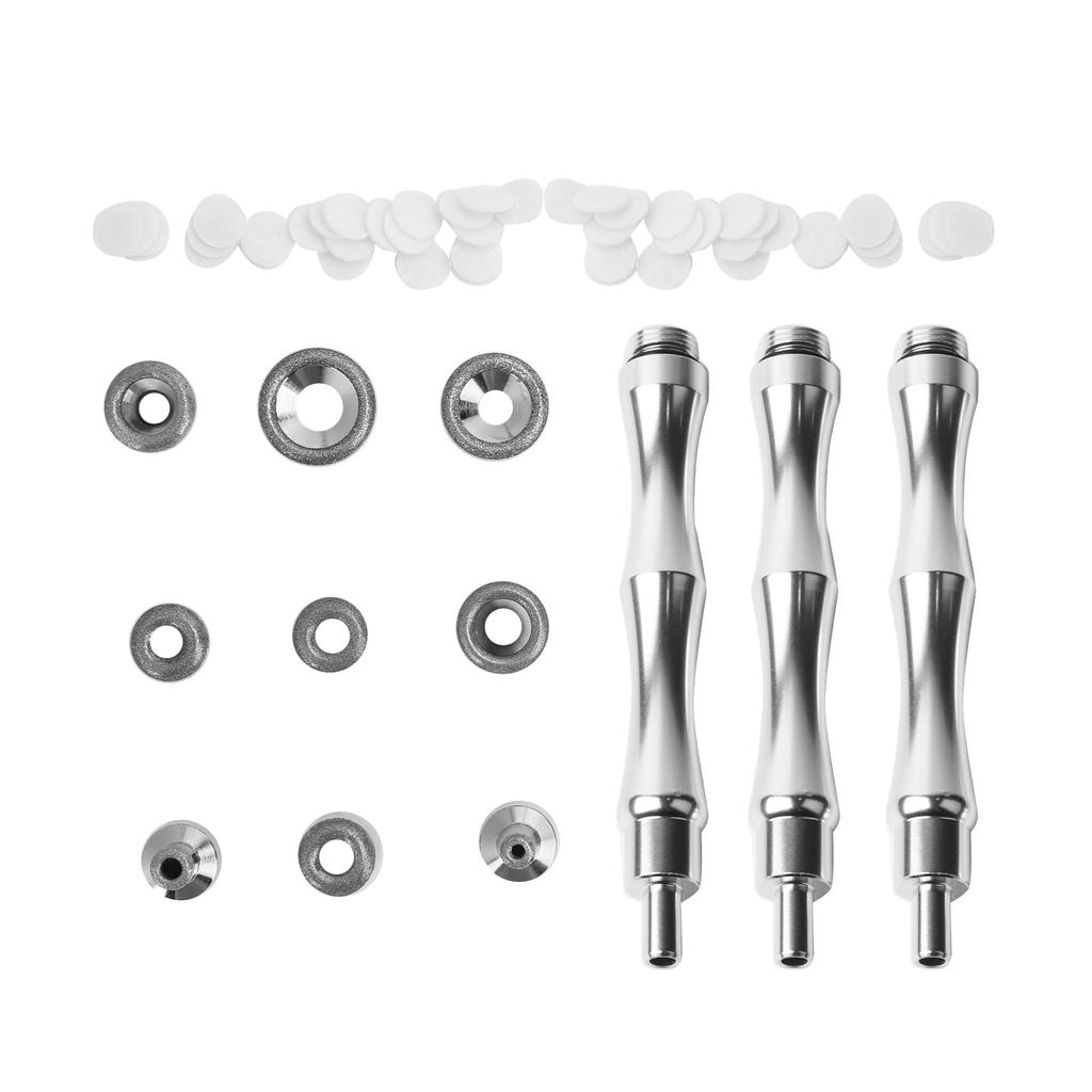 Stainless Steel Microdermabrasion Dermabrasion Tips Accessory Set for Acne Blackhead Removal