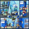 HOGOKIDS City Police Station Building Set - 1260 PCS Police Building Block Toys with Helicopter Motorcycle Police Vehicle Bandit Car, STEM Police