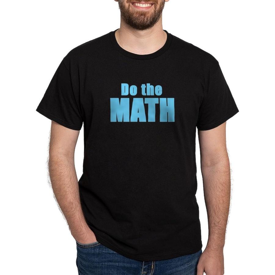 

CafePress Do The Math Black T Shirt Men s 100% Cotton, Classic Graphic Dark T-Shirt XXXXXL чорний