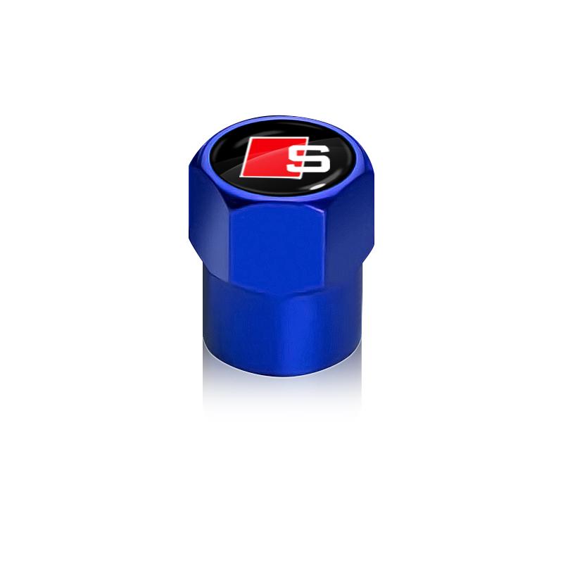 4Pcs Car Wheel Tires Bolt-in Valve Caps Badge Car Accessories For Audi S5 S6 S7 S4 S8 TT TTS A4 B8 A3 B6 A6 C7 C6 B7 Q5 Q7 C5 A5 B5 A7 A1 B9 Q3 A8L Q8
