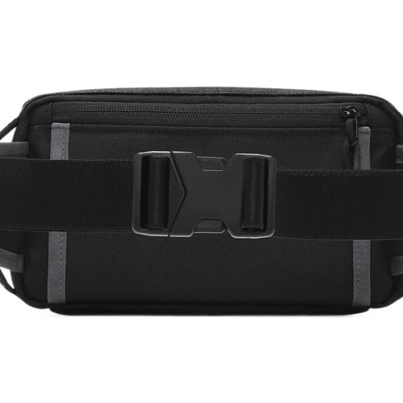 Nike Polyester One Shoulder Crossbody Bag Sling Bag Fanny Pack Unisex Black Casual DR6127-010