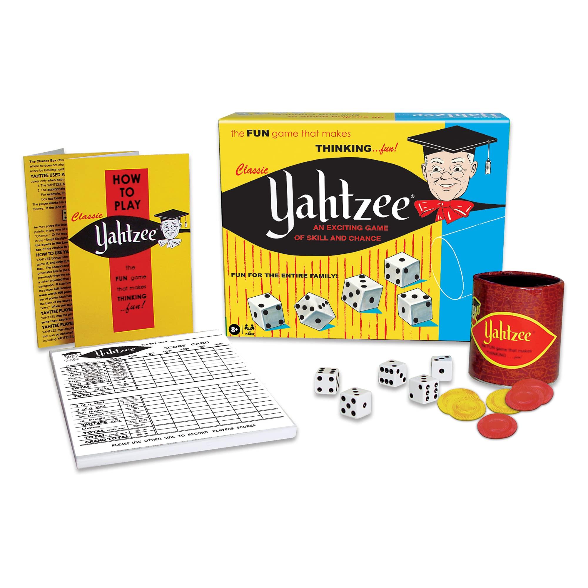 

Выигрышные ходы Классическая настольная игра в кости Yahtzee &