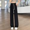 Women's White Floor-Length Loose Wide-Leg Pants - Summer 2023 Collection