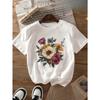 European sizes Summer Floral Short Sleeve