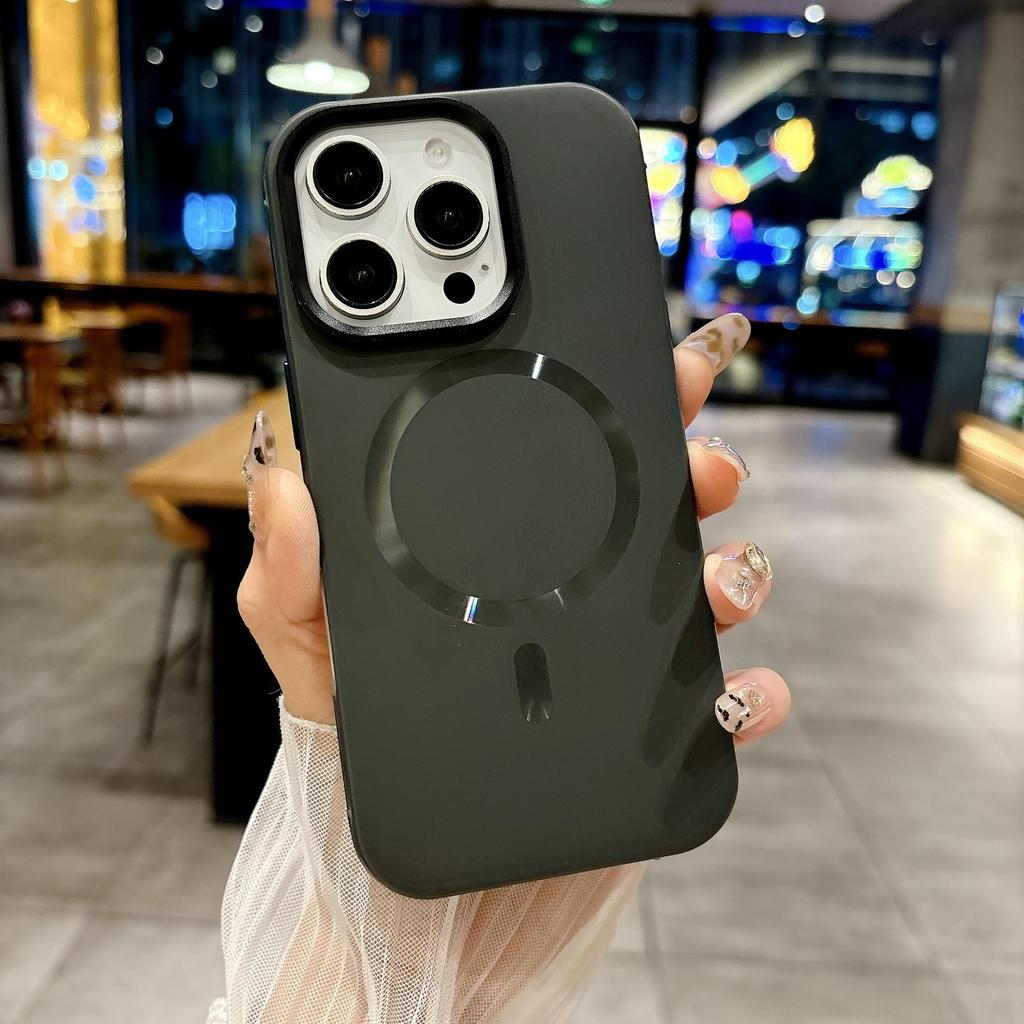 Premium Magnetische Kabellose Lade Metallrahmen Hülle für iPhone 17 Pro Max