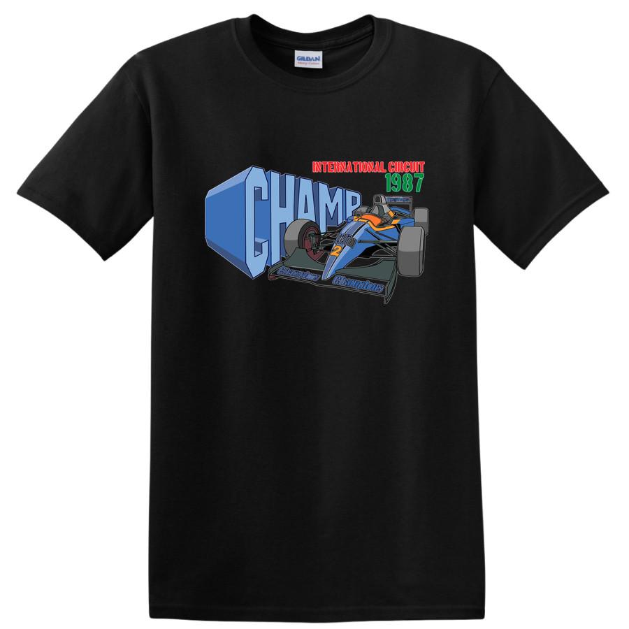 Champ Racing 1987 International Circuit T Shirt Fast Car Tee Champions Win S