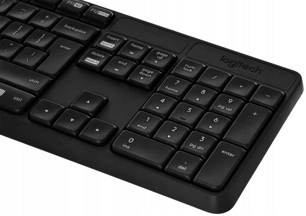 Zestaw bezprzewodowy klawiatura + mysz Logitech MK235 szary