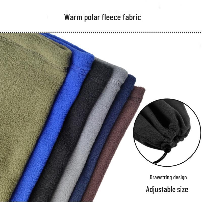 Autumn/Winter Windproof Fleece Neck Gaiter: Warm Thickened Face Mask for Cycling, Skiing, and Outdoor Cold Protection.