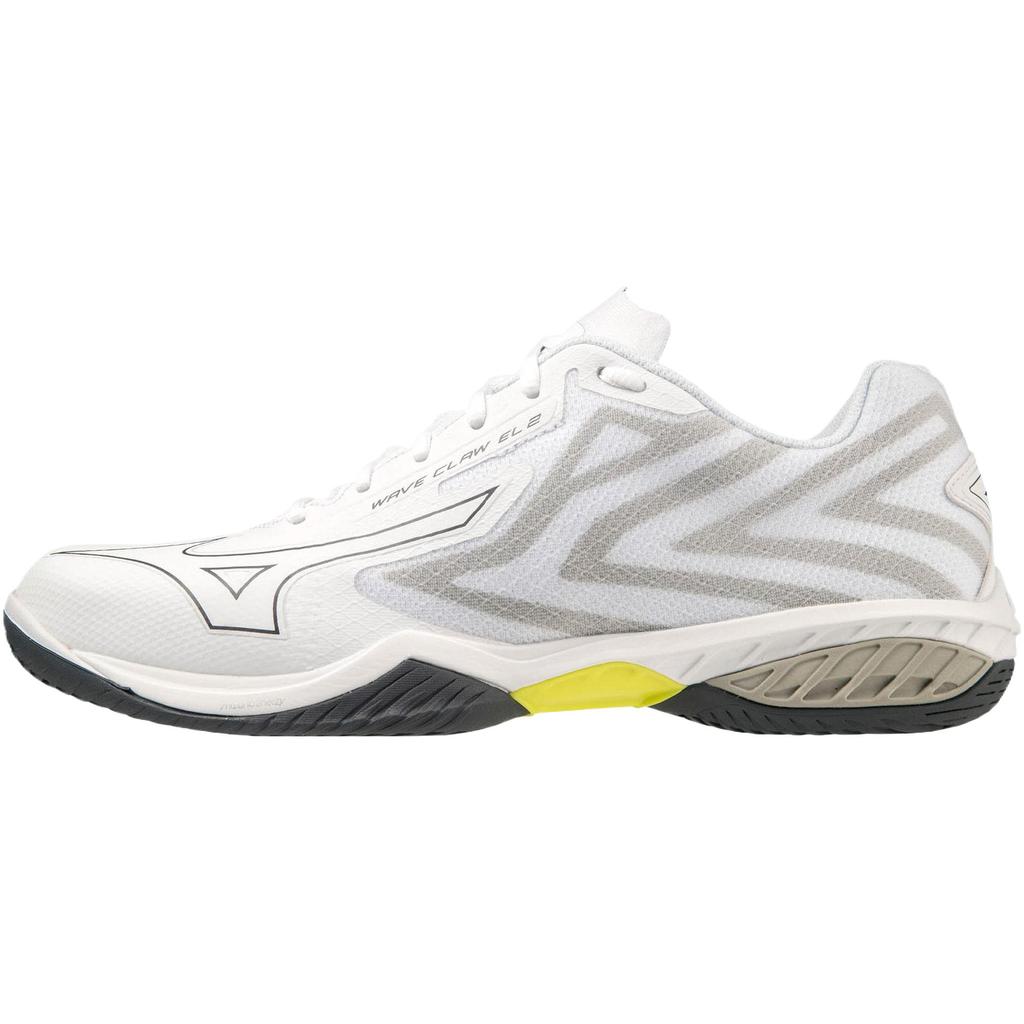 Mizuno Wave Claw EL 2 Series Fashion Versatile Trendy Comfortable Non-Slip Durable Mid-Top Badminton Shoes Unisex sneaker White 71GA228021