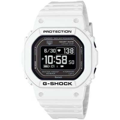 Vyriškas G-SHOCK laikrodis, G-SQUAD su širdies ritmo monitoriumi, Bluetooth, DW-H5600-7JR, autentiškas Japonijos modelis, baltas