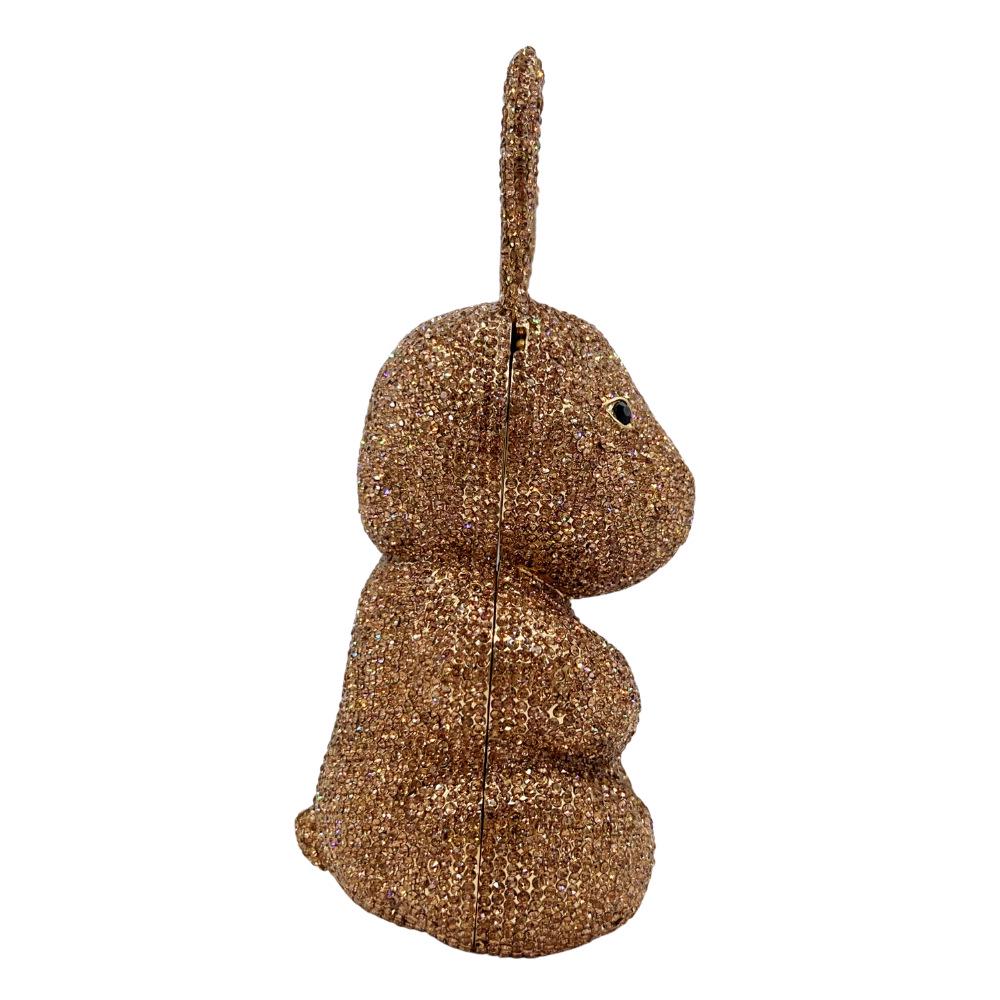 Rhinestone Rabbit Evening Clutch - Elegant Crystal Bag for Parties & Banquets