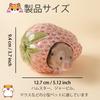 Zaposcca Hamster House, a hideaway for hamsters. This cute strawberry-shaped ceramic hamster hideaway can also be used as a decorative item. Easy to c
