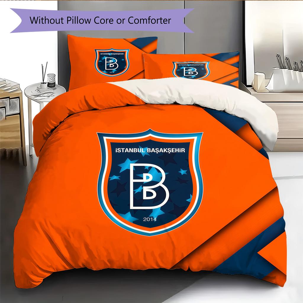 İstanbul Başakşehir Pattern Bedding Quilt Set  Home Decoration  Gift (1 * duvet cover + 2 * pillowcase  without core)