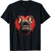 French Bulldog Valentines Day Heart Holiday Dog T-Shirt
