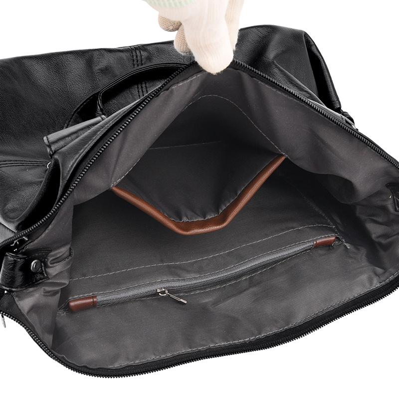 Neue Damenhandtasche Große Kapazität Handtasche Weiches Leder Pu Einfarbig Einfach Mamatasche Umhängetasche Schultertasche Tragetasche