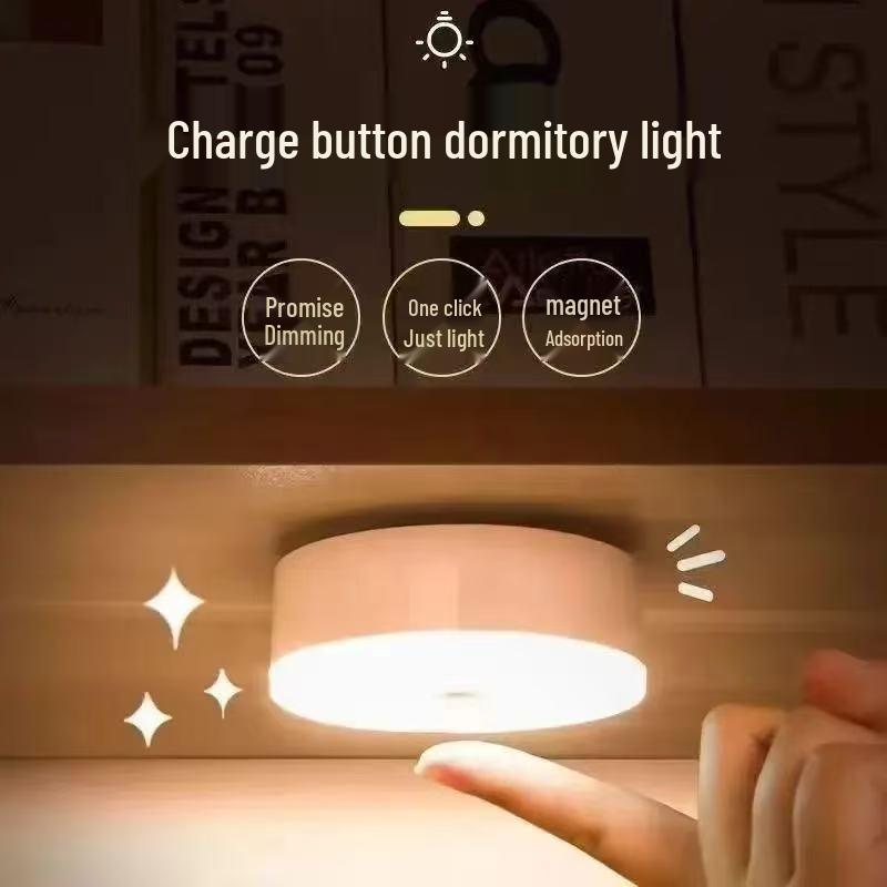 LED Magnetic Night Light - Eye-Friendly, Rechargeable, Cool Lighting for Dorms and Bedrooms