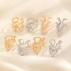 Women's Copper Inlaid Zirconia Manicure Ring – Detachable & Stylish