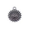 Simple Flower Charms Antique Alloy Pendants For Minimalist Floral Jewelry