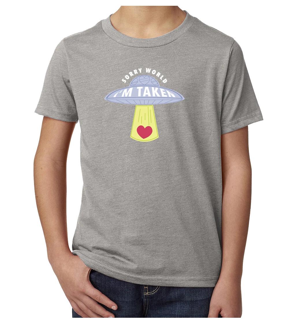 

Sorry World I m Taken UFO Shirts, Valentine Kid s Tees, Funny Kid s Shirts! 4XL