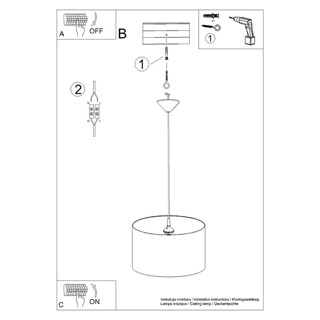 Unicorn hanging lamp 40