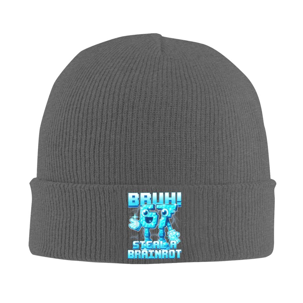 Six Seven 6-7 Funny Brainrot Meme Bonnet Hats  Beanie Hats Spring Custom Knit Hat Y2K Cool Unisex Unisex Warm Soft Cap