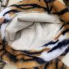 Soft Fluffy Faux Fur Hat Thick Warm Plush Neck Warmer Leopard Print Scarf  Women Ladies