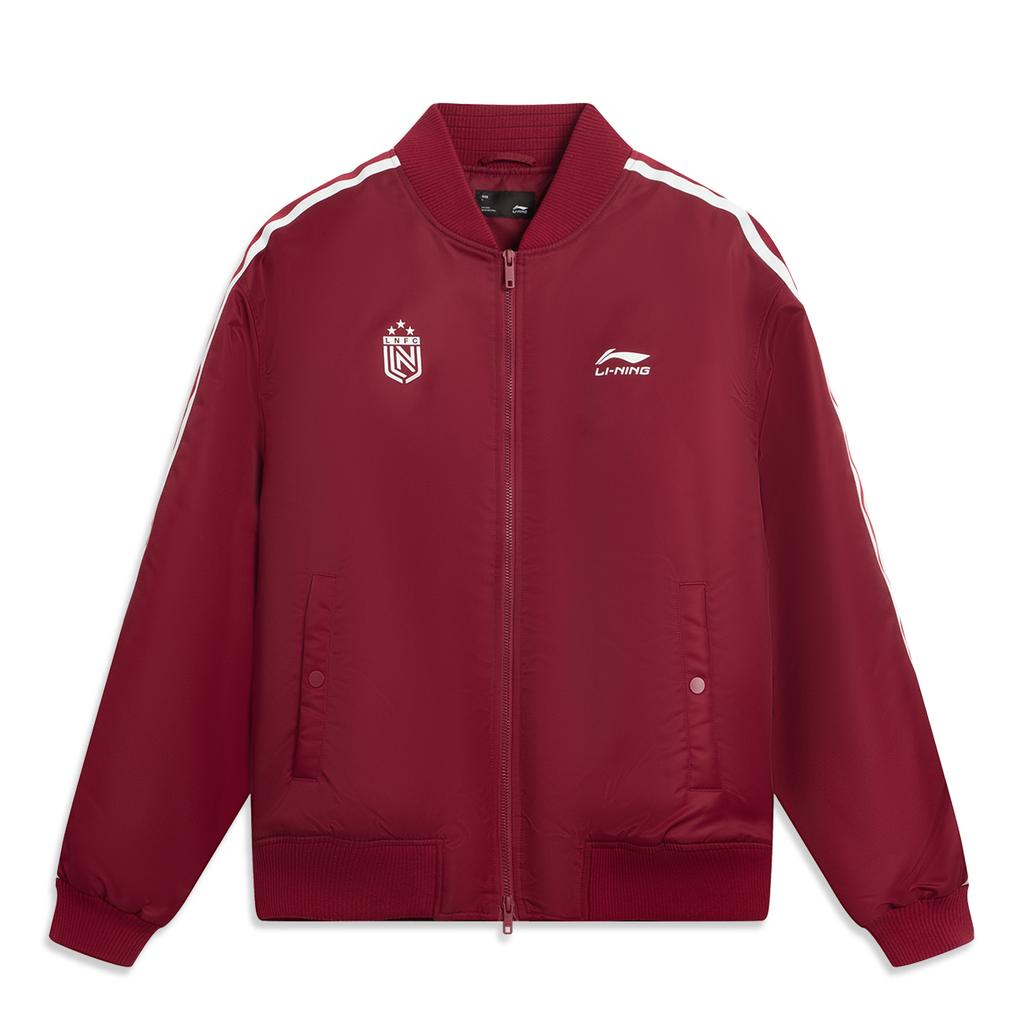 Li Ning Loose Fit Baseball Collar Cotton Jacket Unisex Jackets AJMV295-3
