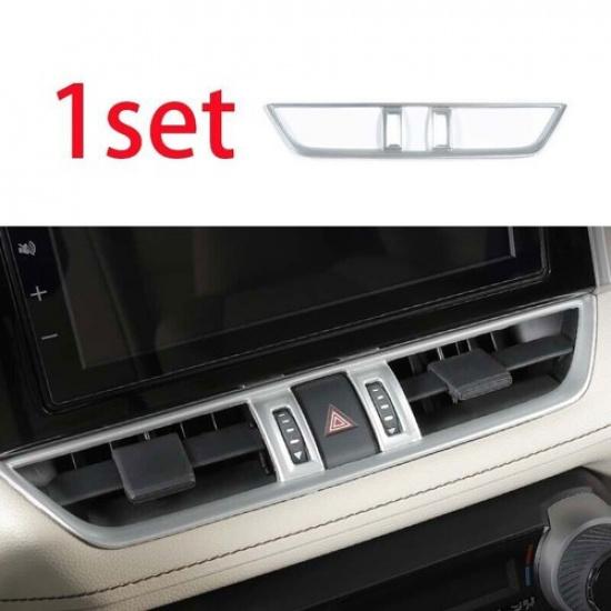 Interior Middle Air Outlet Vent ABS Cover Trim Silver For Toyota RAV4 -