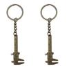 1PC/2PCS Fashion Mini Vernier Caliper Key Ring Outdoor Compact Portable Pocket Tool Keychain