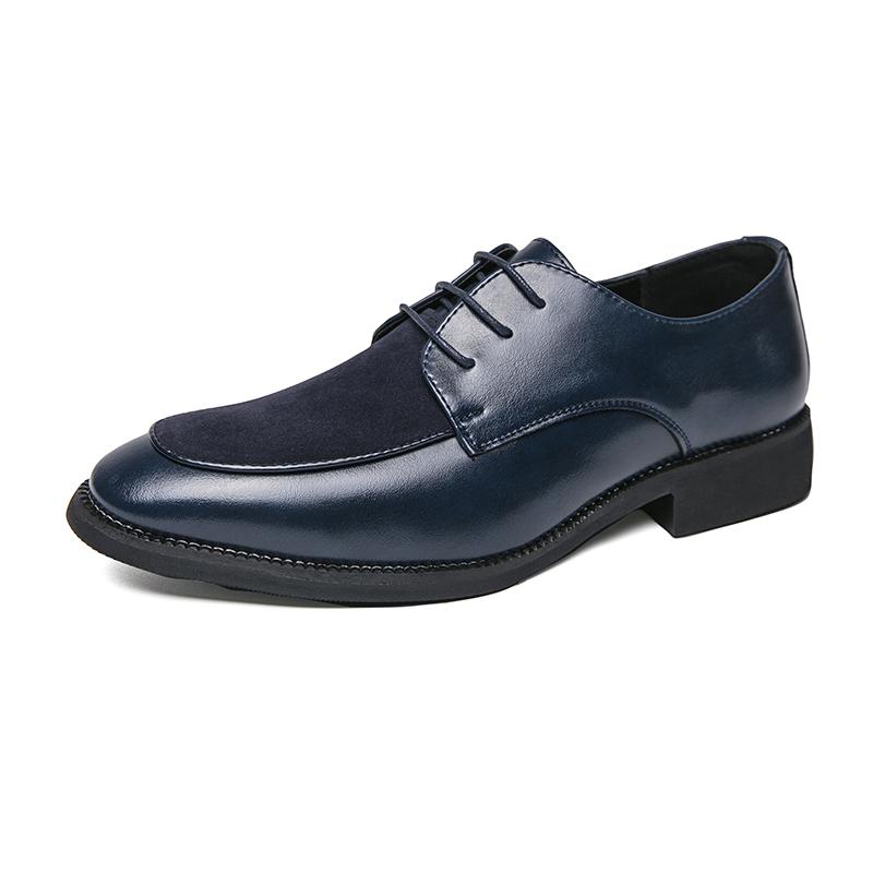 New Mens Dress Shoes Moccasins For Men Italian Patchwork Leather Business Loafers Big Size Formal Designer Office Wedding Luxury